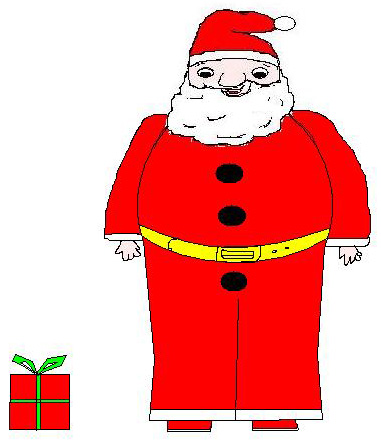Babbo Natale con regalo