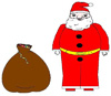 Babbo Natale con sacco