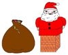 Babbo Natale nel camino