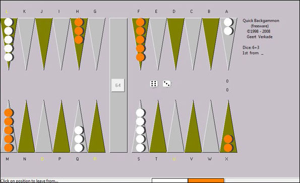 Screenshot Quick Backgammon