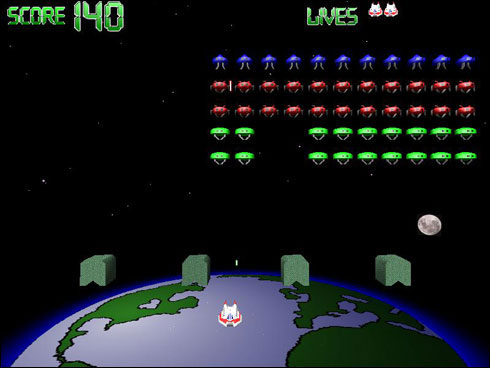 Screenshot Space Invaders 3D
