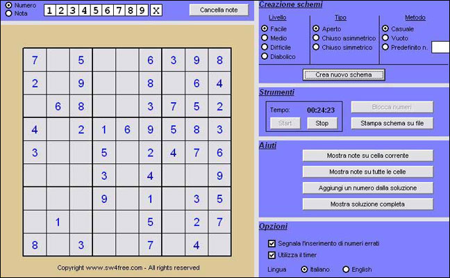 Screenshot SudokuMania