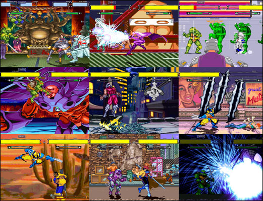 Screenshot TMNT vs X-Men