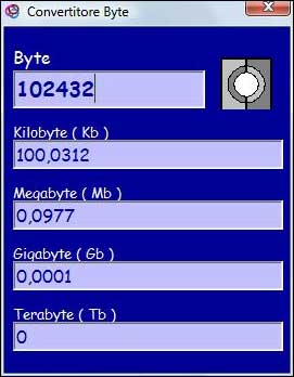 Convertitore Byte