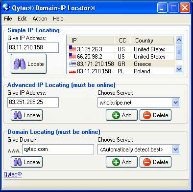 Domain-IP Locator