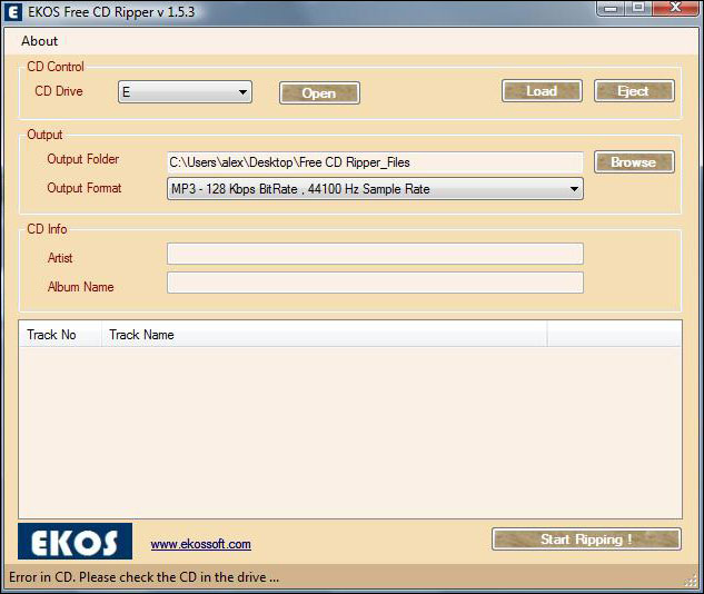 EKOS Free CD Ripper