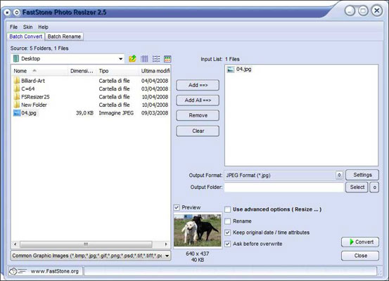 FastStone Photo Resizer