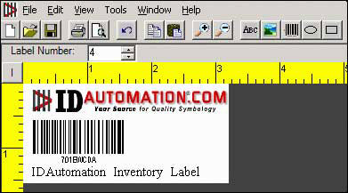 Free Barcode Label Design Application