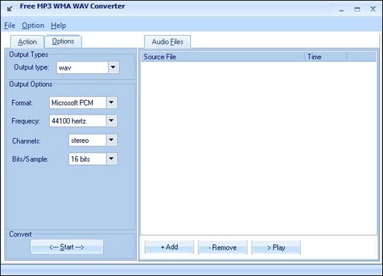 Free MP3 WMA WAV Converter