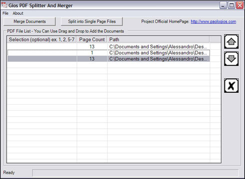 Gios PDF Splitter and Merger