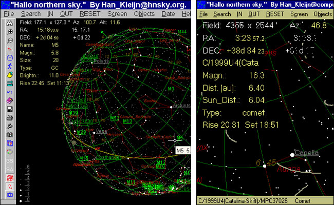 Hallo northern sky