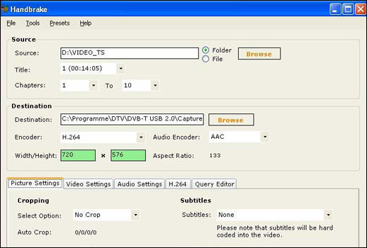 HandBrake DVD Ripper