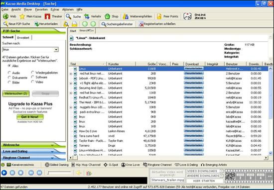 Kazaa Media Desktop v3.0