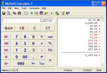 Moffsoft Calculator 2