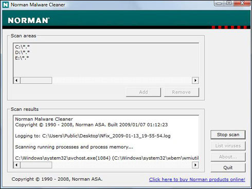 Norman Malware Cleaner