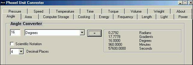 Phoxel Unit Converter