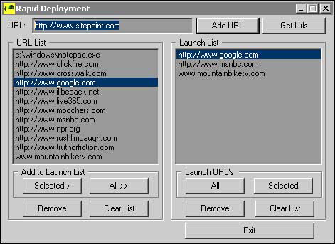 Rapid Deployment URL Launcher