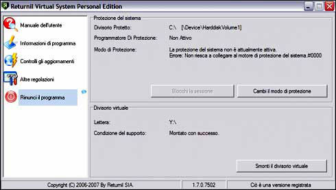 Returnil Virtual System Personal Edition