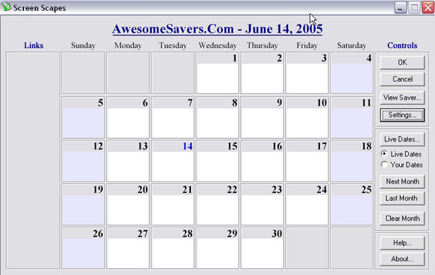 Screensaver Calendario
