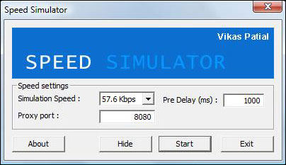 Speed simulator