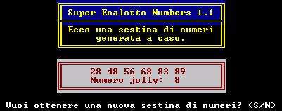 Super Enalotto Numbers