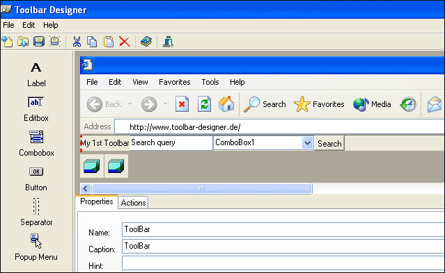 Toolbar Designer